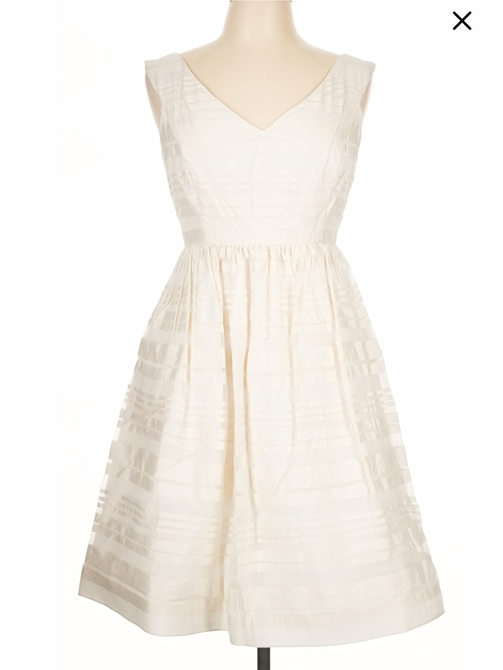 Lily Pulitzer Silk Ivory V-Neck Fit & Flare Dress
